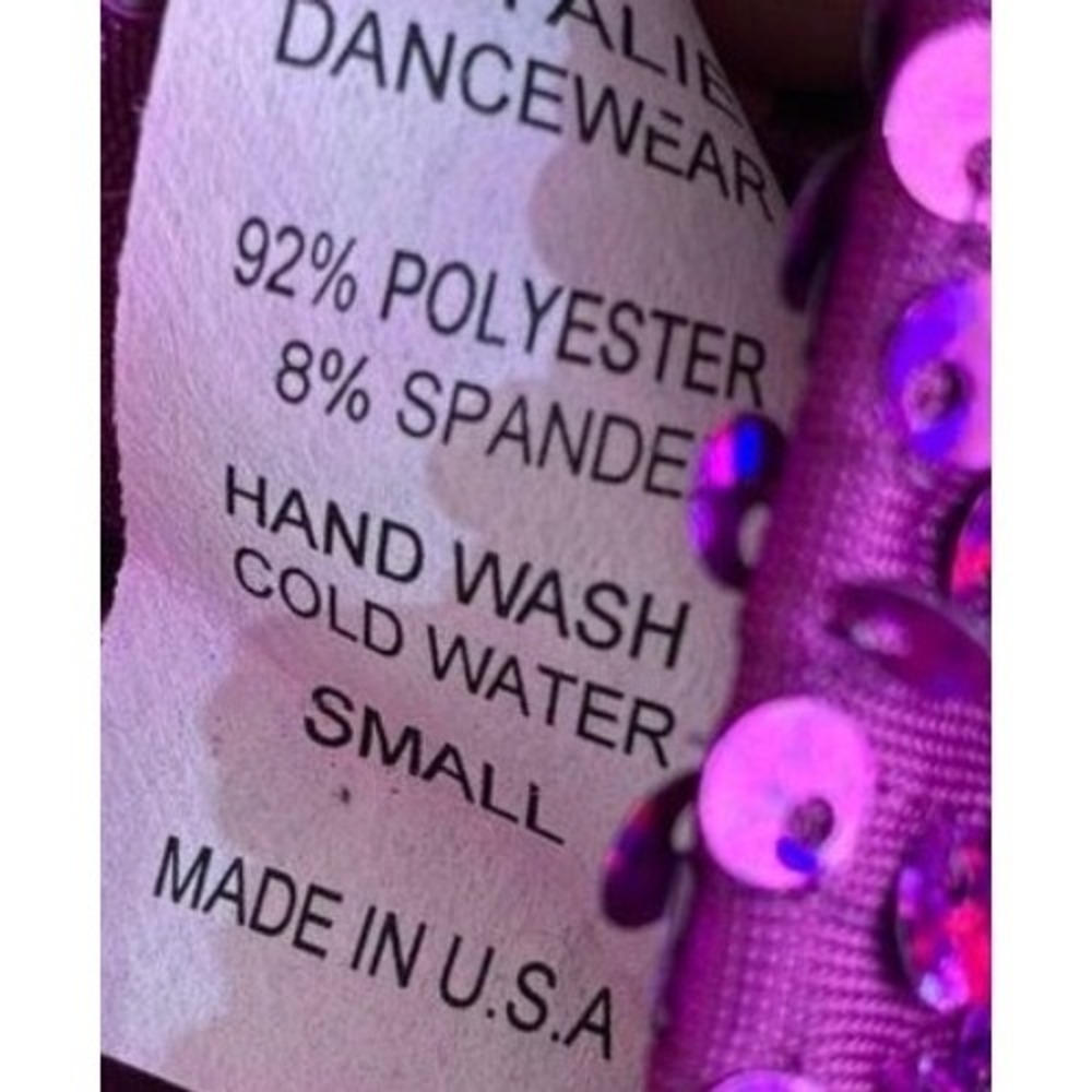 Natalie Dance Wear Sequin Mini Dress‎ Women Small Purple NWT NF8457 Sleeveless - Picture 7 of 10